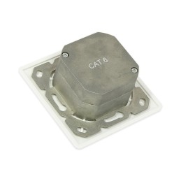 Alcasa GC-N0025 presa energia RJ-45 Bianco