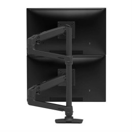 Ergotron LX Series LX Dual Stacking Arm, Tall Pole, Matte Black 101,6 cm (40") Nero Scrivania