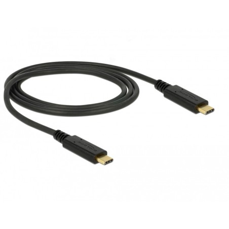 DeLOCK 83661 cavo USB 1 m USB 3.2 Gen 2 (3.1 Gen 2) USB C Nero