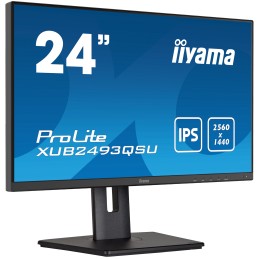 iiyama ProLite XUB2493QSU-B5 Monitor PC 61 cm (24") 2560 x 1440 Pixel Wide Quad HD LED Nero
