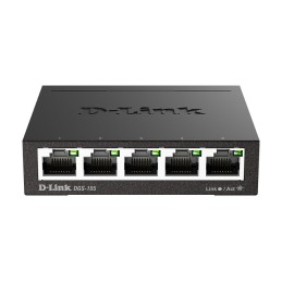 D-Link DGS-105 Non gestito L2 Gigabit Ethernet (10 100 1000) Nero
