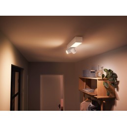 Philips Hue White and Color ambiance Centris Plafoniera Smart 2 punti luce GU10 LED Integrato Bianca