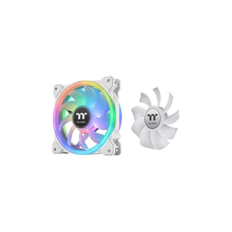 Thermaltake SWAFAN 14 RGB Radiator Fan TT Premium Edition White Case per computer Raffreddatore d'aria 14 cm Bianco 3 pz