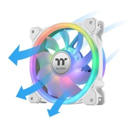 Thermaltake SWAFAN 14 RGB Radiator Fan TT Premium Edition White Case per computer Raffreddatore d'aria 14 cm Bianco 3 pz