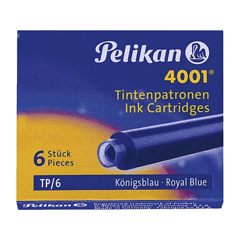 4001 TP/6 - Tintenpatrone - Konigsblau - 0.8 ml - 6 Stucke (Packung mit 2)