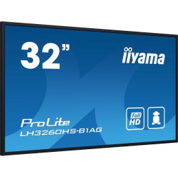 iiyama LH3260HS-B1AG visualizzatore di messaggi Pannello A digitale 80 cm (31.5") LED Wi-Fi 500 cd m² Full HD Nero Processore