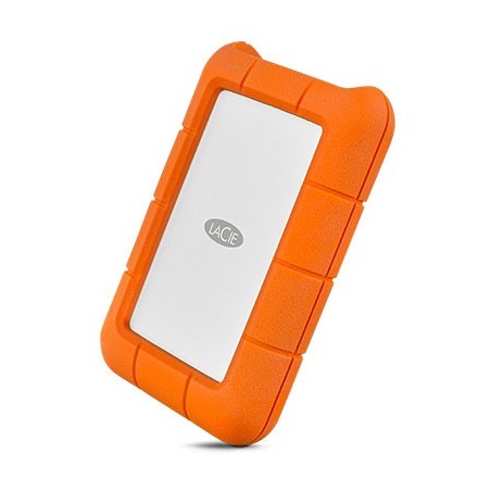 LaCie Rugged USB-C disco rigido esterno 2 TB Arancione, Argento