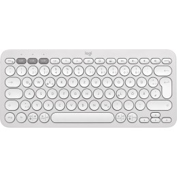 Logitech Pebble Keys 2 K380s tastiera RF senza fili + Bluetooth QWERTZ Tedesco Bianco