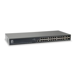 LevelOne GEP-2681 switch di rete Gestito L3 Gigabit Ethernet (10 100 1000) Supporto Power over Ethernet (PoE) Nero