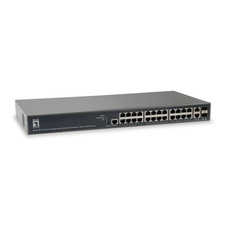 LevelOne GEP-2681 switch di rete Gestito L3 Gigabit Ethernet (10 100 1000) Supporto Power over Ethernet (PoE) Nero