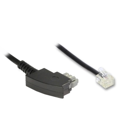 Alcasa T2A-10 cavo telefonico 10 m Nero