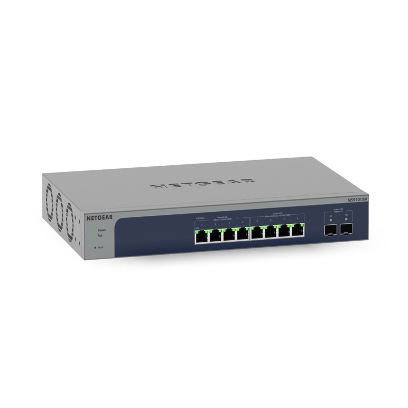 NETGEAR MS510TXM switch di rete Gestito L2 L3 L4 10G Ethernet (100 1000 10000) Grigio, Blu NETGEAR MS510TXM switch di rete Gestito L2 L3 L4 10G Ethernet (100 1000 10000) Grigio, Blu