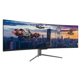 LC-Power LC-M49-DQHD-120-C-Q LED display 124,5 cm (49") 5120 x 1440 Pixel UltraWide Quad HD QLED Nero
