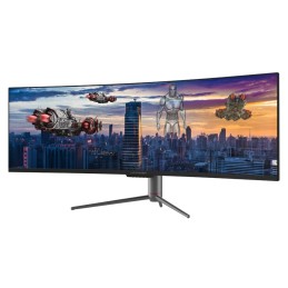 LC-Power LC-M49-DQHD-120-C-Q LED display 124,5 cm (49") 5120 x 1440 Pixel UltraWide Quad HD QLED Nero
