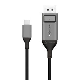 ALOGIC ULCDP01-SGR cavo e adattatore video 1 m DisplayPort USB tipo-C Nero, Grigio