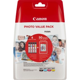 Canon Confezione multipla cartucce d'inchiostro CLI-581 BK C M Y + carta fotografica