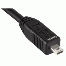 Hama Cavo per Nikon USB A 2.0 Mini USB B 2.0 (B8 pin), 1,8 metri, nero