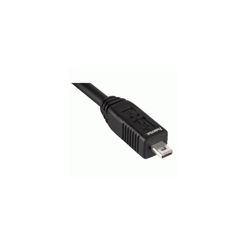 Hama Cavo per Nikon USB A 2.0 Mini USB B 2.0 (B8 pin), 1,8 metri, nero