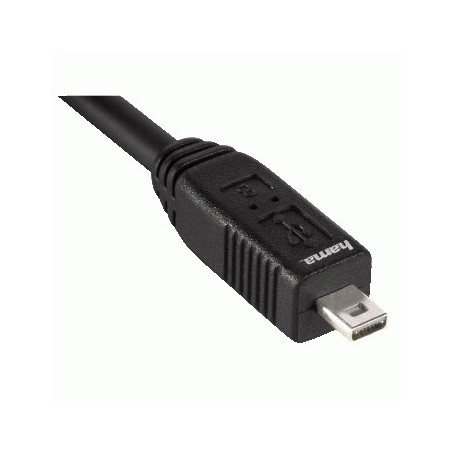 Hama Cavo per Nikon USB A 2.0 Mini USB B 2.0 (B8 pin), 1,8 metri, nero