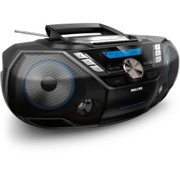 Philips AZB798T 12 impianto stereo portatile Analogico e digitale 12 W DAB, DAB+, FM Nero Riproduzione MP3