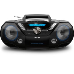 Philips AZB798T 12 impianto stereo portatile Analogico e digitale 12 W DAB, DAB+, FM Nero Riproduzione MP3