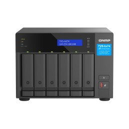 QNAP TVS-H674T-I5-32G server NAS e di archiviazione Tower Collegamento ethernet LAN Nero i5-12400