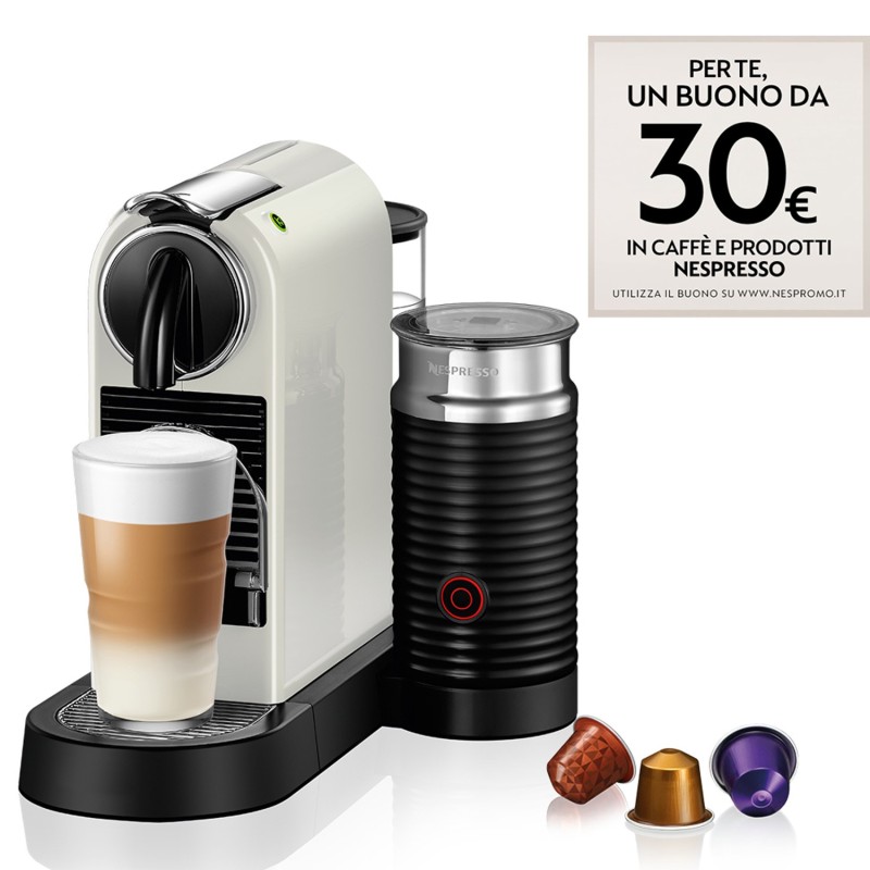 DeLonghi EN 267.WAE Citiz Milk Nespresso-System mit Milchaufschäumer weiß