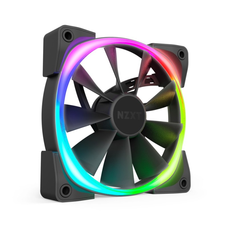 NZXT Aer RGB Gehäuselüfter 140mm Weiß/Schwarz 2er Pack