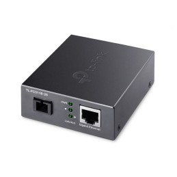 TP-Link TL-FC311B-20 convertitore multimediale di rete 1000 Mbit s Modalità singola Nero
