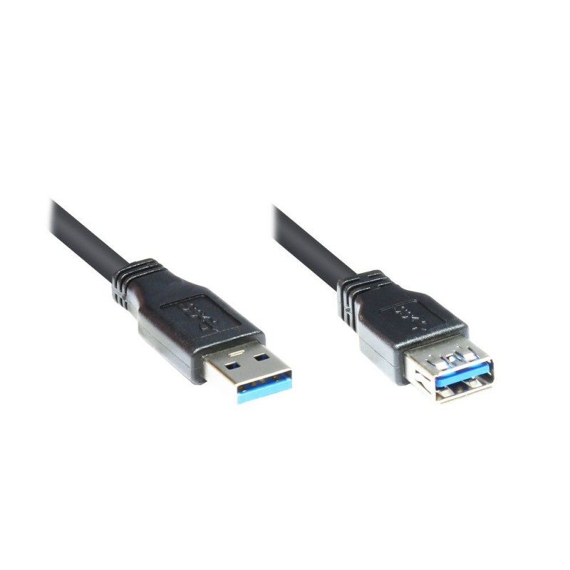 Good Connections USB 3.0 Verlängerungskabel 3m St. A a Bu. A Nero