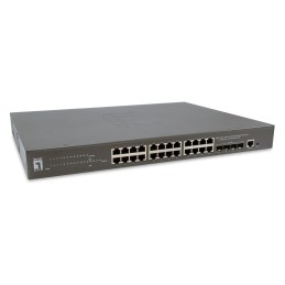 LevelOne GTP-2871 switch di rete Gestito L3 Gigabit Ethernet (10 100 1000) Supporto Power over Ethernet (PoE) Grigio