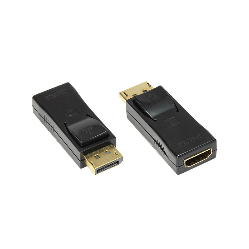 Alcasa HDMI - DisplayPort F M Nero Alcasa HDMI - DisplayPort F M Nero