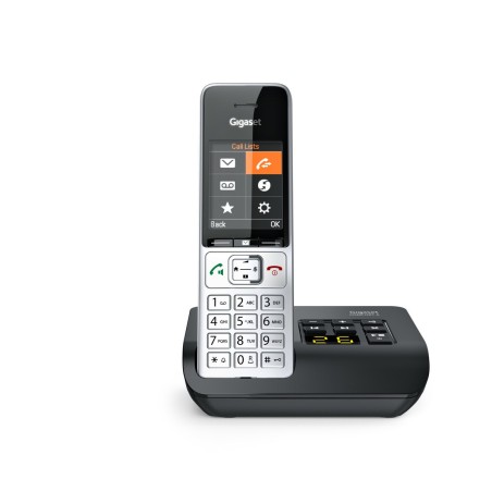Gigaset COMFORT 500A Telefono analogico DECT Identificatore di chiamata Nero, Argento