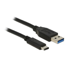 DeLOCK 1m USB3.1-C USB3.1-A cavo USB USB 3.2 Gen 2 (3.1 Gen 2) USB A USB C Nero