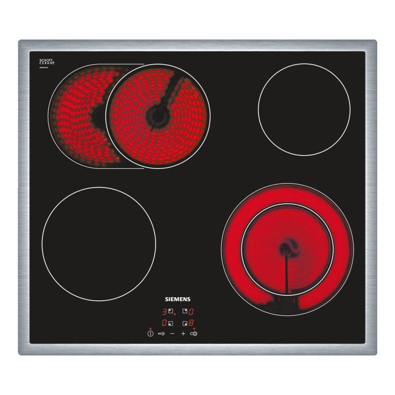 Siemens ET645HN17E piano cottura Nero Da incasso Ceramica 4 Fornello(i)