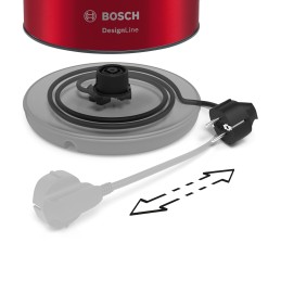 Bosch TWK3P424 bollitore elettrico 1,7 L 2400 W Grigio, Rosso