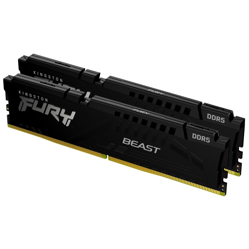 32GB (2x16GB) KINGSTON FURY Beast Black DDR5-5200 CL40 RAM Gaming Arbeitssp. Kit