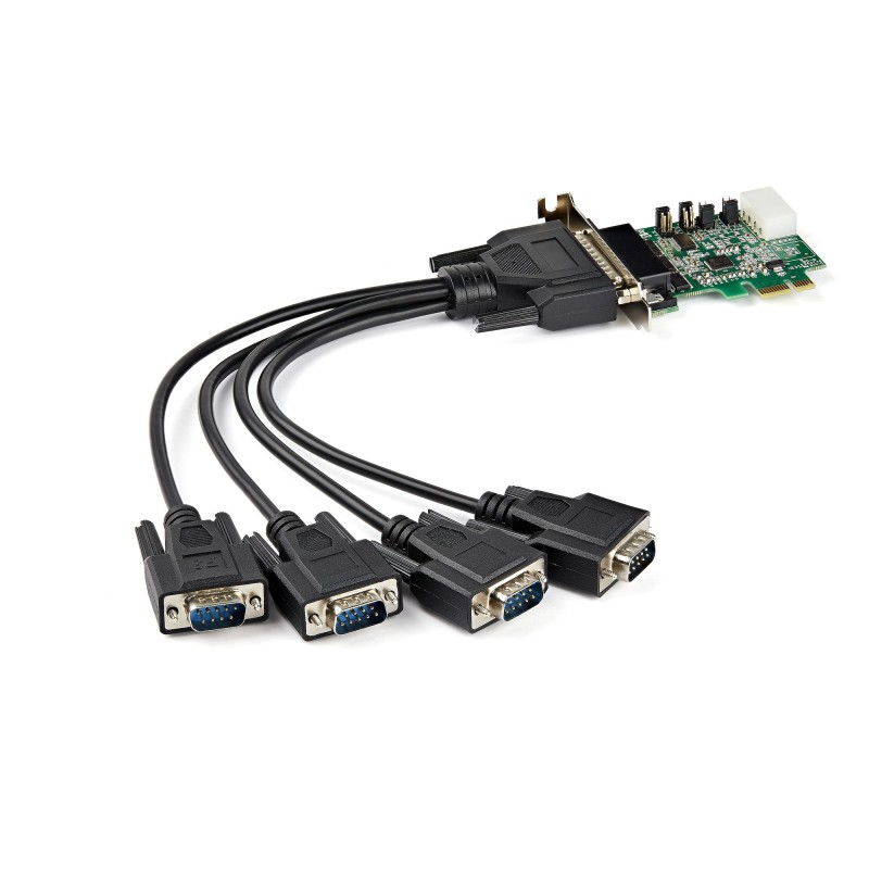 4 Port Serielle PCI Express RS232 Adapter Karte - PCIe Serielle Host Controll...