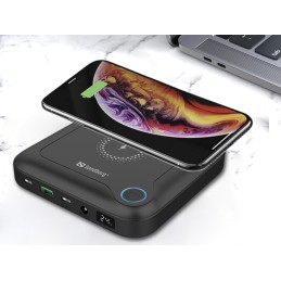 Sandberg 420-57 batteria portatile 24000 mAh Carica wireless Nero