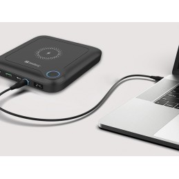 Sandberg 420-57 batteria portatile 24000 mAh Carica wireless Nero