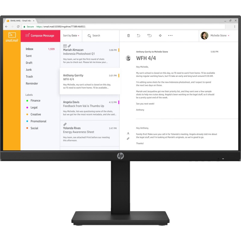 HP P24h G4 FHD Monitor