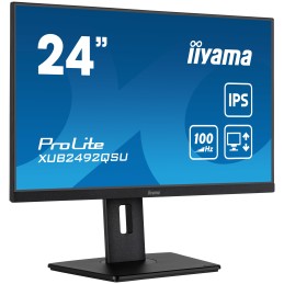 iiyama ProLite XUB2492QSU-B1 Monitor PC 60,5 cm (23.8") 2560 x 1440 Pixel Wide Quad HD LED Nero