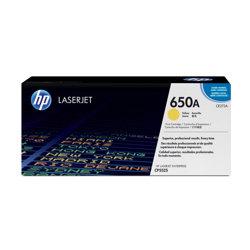 HP 650A Yellow Original LaserJet Toner Cartridge