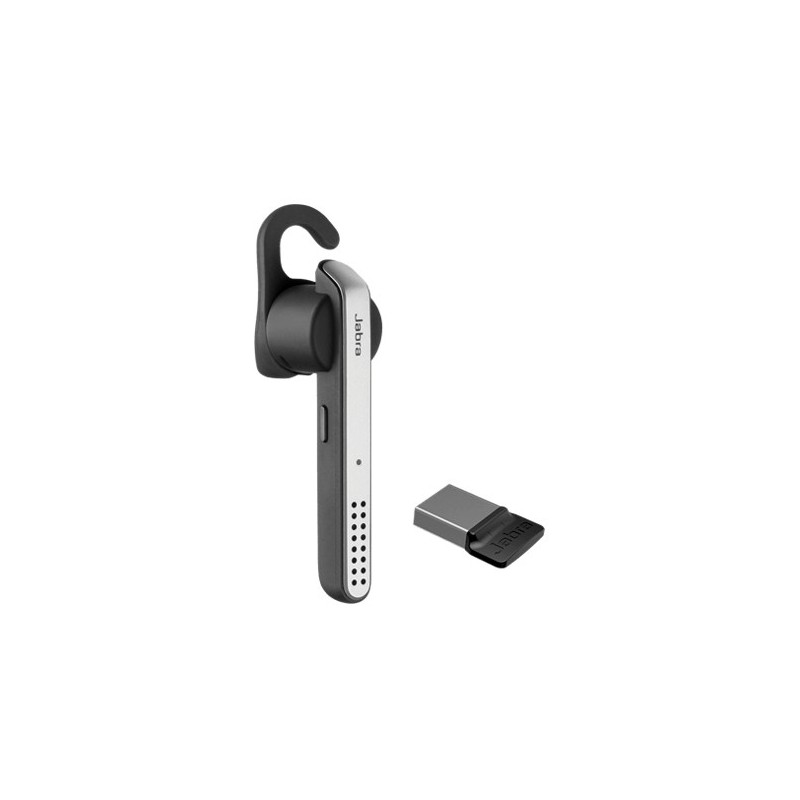 Jabra Stealth UC (MS) Auricolare Wireless A clip, In-ear Musica e Chiamate Micro-USB Bluetooth Nero