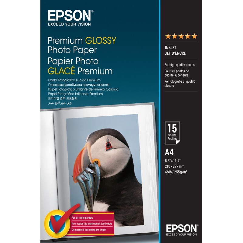 Epson Premium Glossy photo paper A4 Premium-gloss