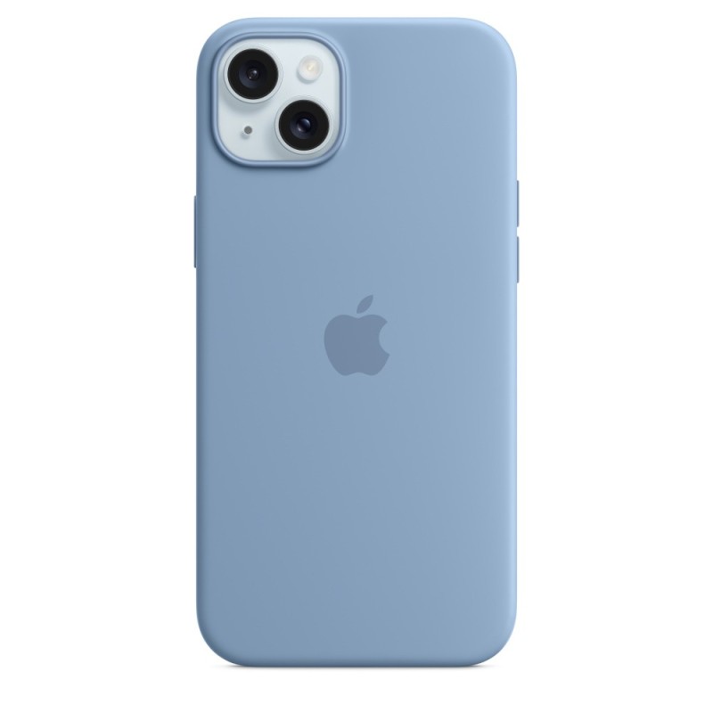 Apple Original iPhone 15 Plus Silicone Case mit MagSafe - Winterblau