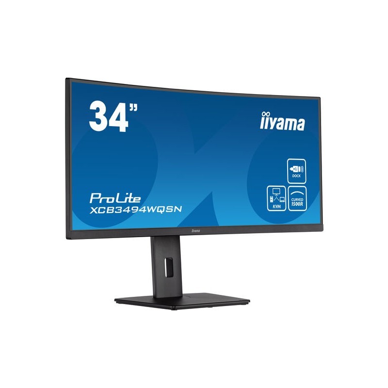 iiyama ProLite XCB3494WQSN-B5 86,4cm (34") UWQHD VA Curved Monitor HDMI/DP/USB-C