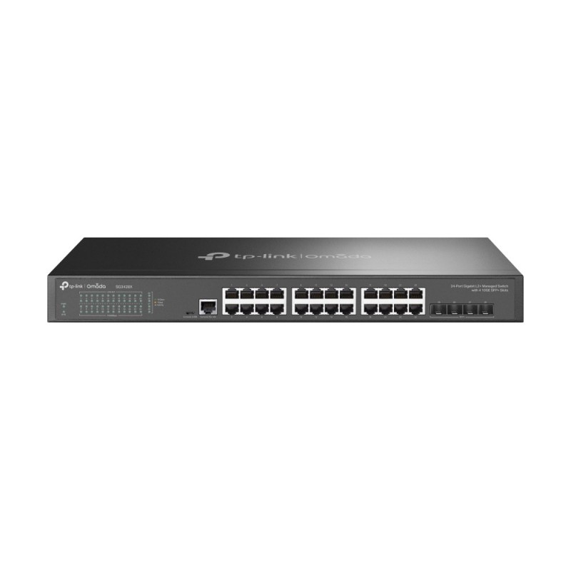 TP-Link TL-SG3428X network switch Managed L2+/L3 Gigabit Ethernet (10/100/1000) 1U Black