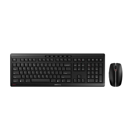 CHERRY Stream Desktop Recharge tastiera Mouse incluso RF Wireless QWERTY Inglese Nero