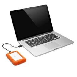 LaCie Rugged Mini disco rigido esterno 1 TB Arancione, Argento